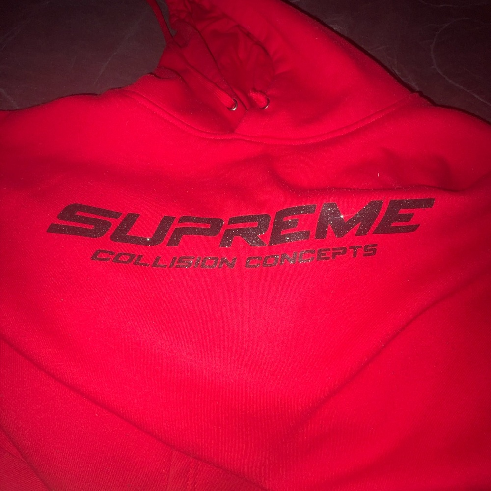 Supreme Red Sweater with Iconic Logo